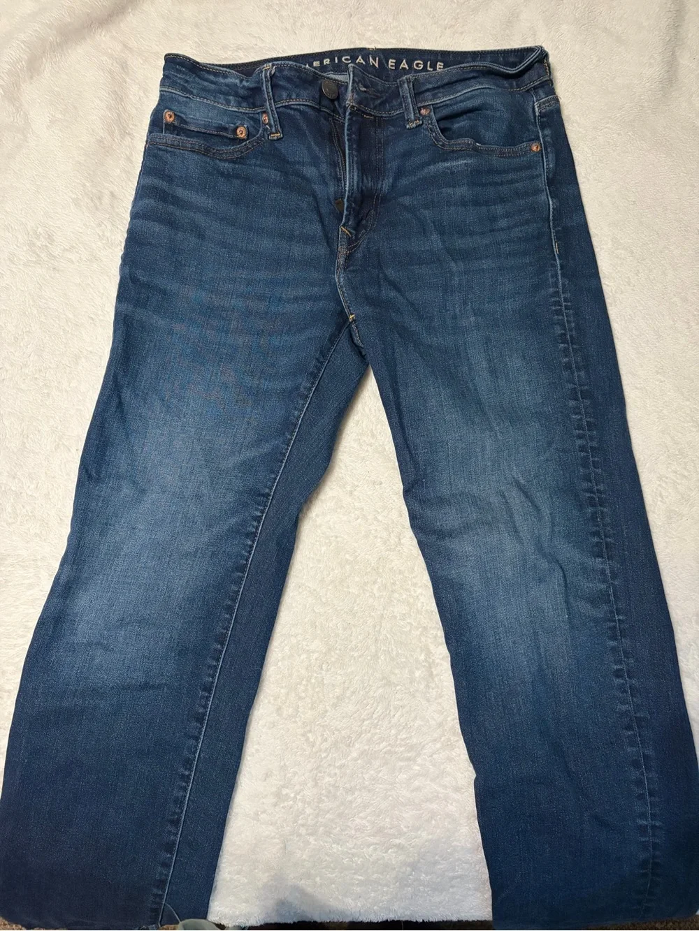 American Eagle Outfitters Men's 30x32 Blue Straight-Leg Jeans